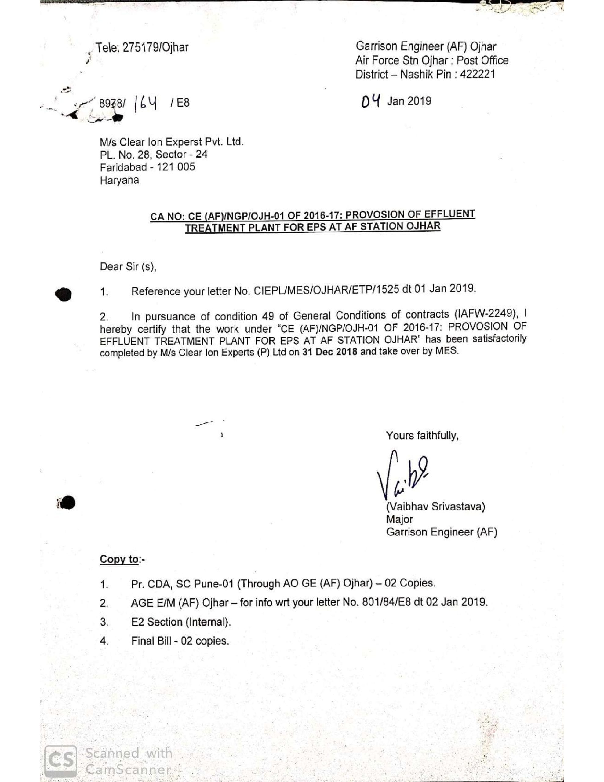 Govt Dept Certificate Page 3